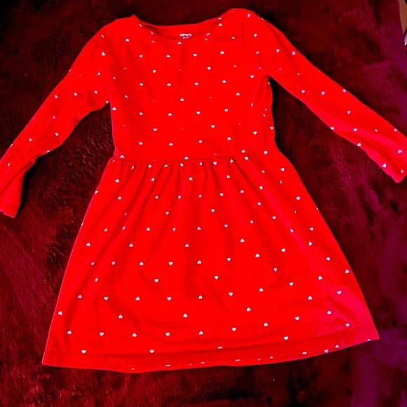 carter's red dress Baby Girl Carter's 3-pc. Holiday Red Dress, Bodysuit & Headband Set